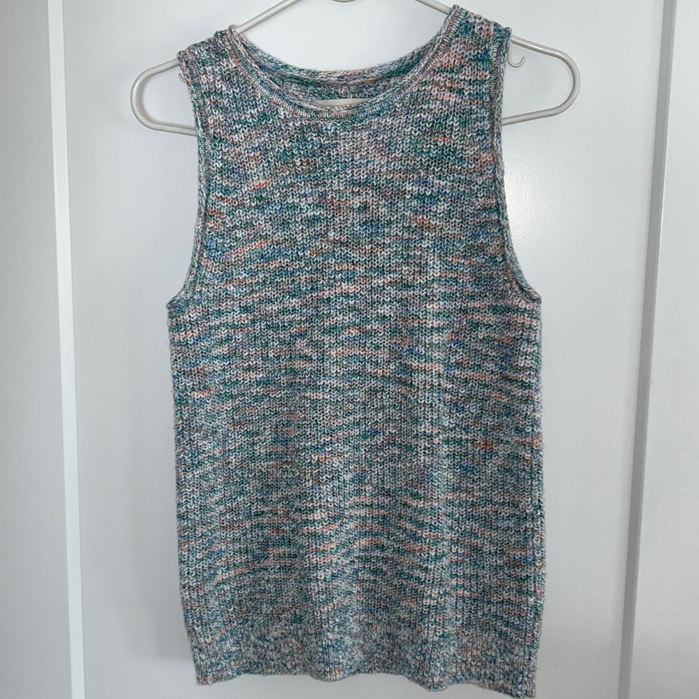 Loft Sleeveless Multicolored Sweater